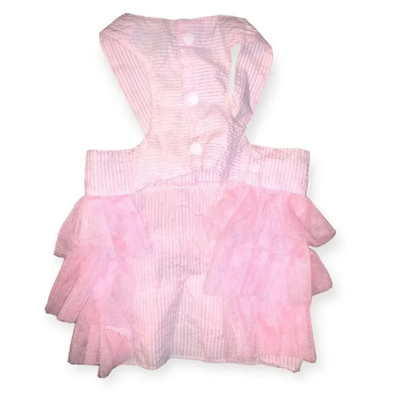 Tutu/Tulle Striped Bow Dog Dress - Picture 2 of 2